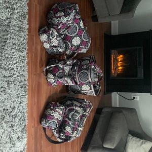Vera Bradley Canterberry Magenta 6 piece set
